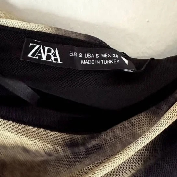 🦋 Bloggers Favorite 🦋 Zara Tie Dye Print Tulle Dress Size S - Picture 16 of 16